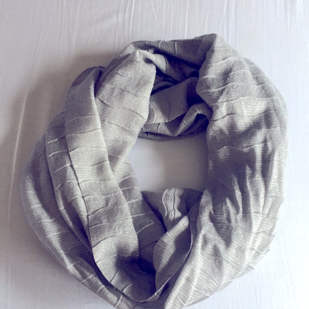 Silver infinity scarf